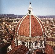BRUNELLESCHI, Filippo Dome of the Cathedral  dfg oil on canvas